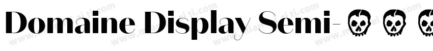 Domaine Display Semi字体转换